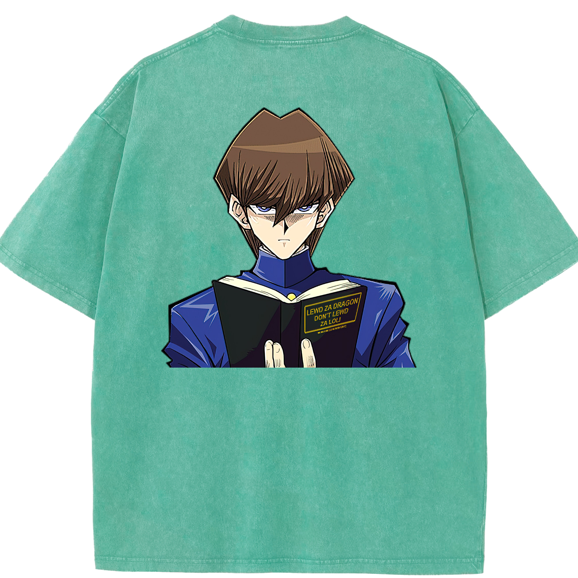 （画像用） 遊☆戯☆王 Yu-Gi-Oh! 綿100% ヴィンテージ風 半袖Tシャツ（背面プリント）